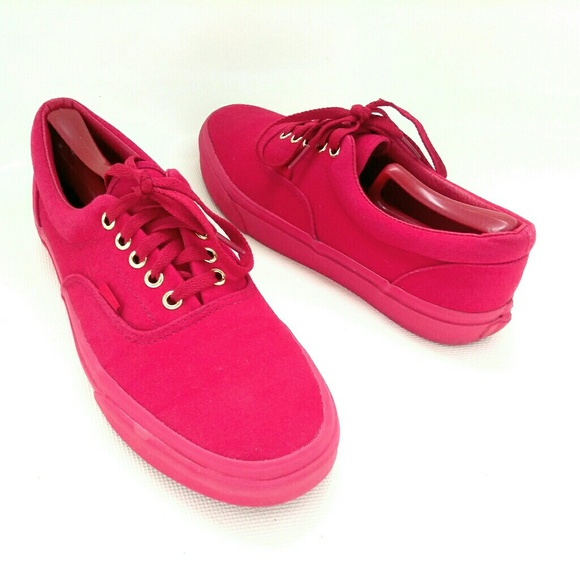 Vans Other - Vans Sk8 Low Red Mono Gold Mens 9.5 Womens 11